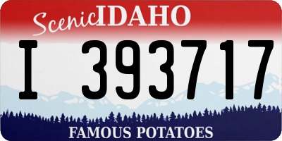 ID license plate I393717