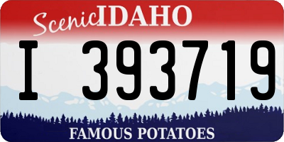 ID license plate I393719