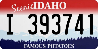 ID license plate I393741