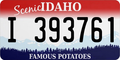 ID license plate I393761