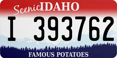 ID license plate I393762