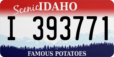 ID license plate I393771