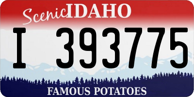 ID license plate I393775