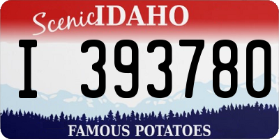ID license plate I393780