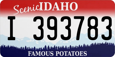 ID license plate I393783