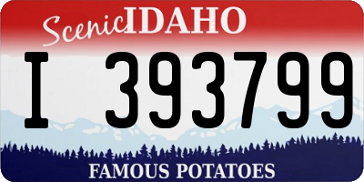 ID license plate I393799