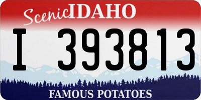ID license plate I393813