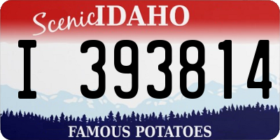 ID license plate I393814