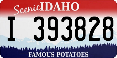 ID license plate I393828
