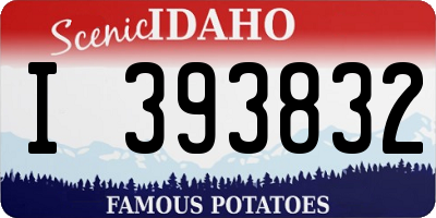 ID license plate I393832