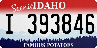 ID license plate I393846