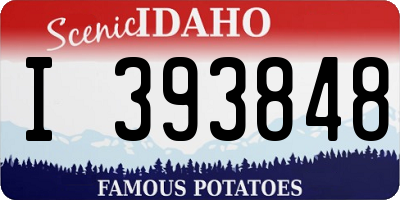 ID license plate I393848