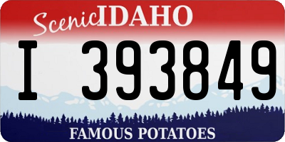 ID license plate I393849
