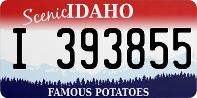 ID license plate I393855