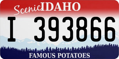 ID license plate I393866