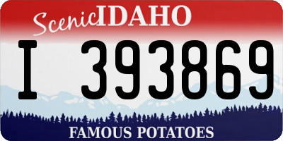 ID license plate I393869