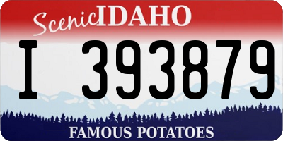 ID license plate I393879