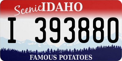 ID license plate I393880