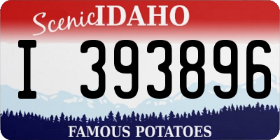 ID license plate I393896