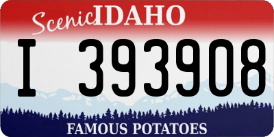 ID license plate I393908