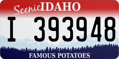 ID license plate I393948