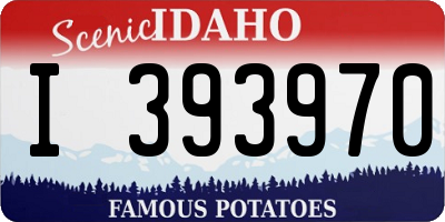 ID license plate I393970