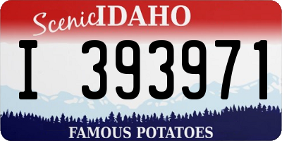 ID license plate I393971