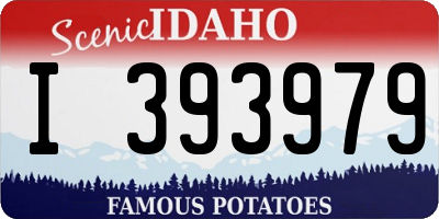 ID license plate I393979