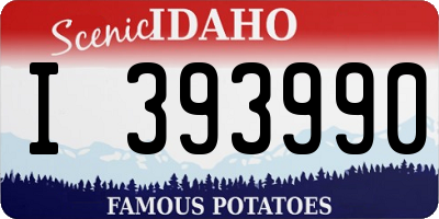 ID license plate I393990