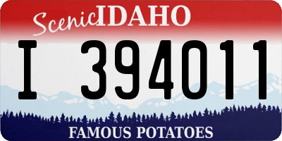 ID license plate I394011