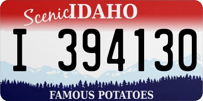 ID license plate I394130