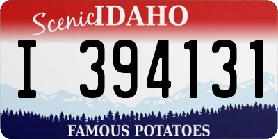 ID license plate I394131