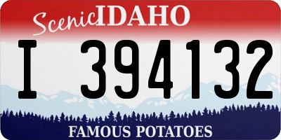 ID license plate I394132