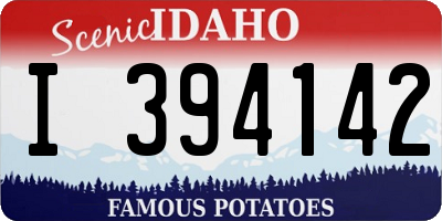 ID license plate I394142