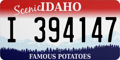 ID license plate I394147