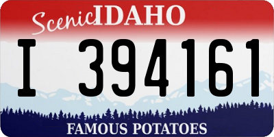 ID license plate I394161
