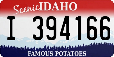 ID license plate I394166
