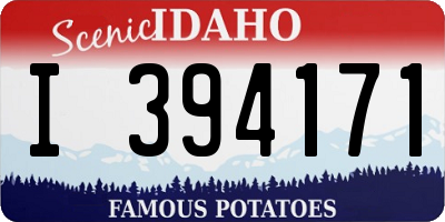 ID license plate I394171