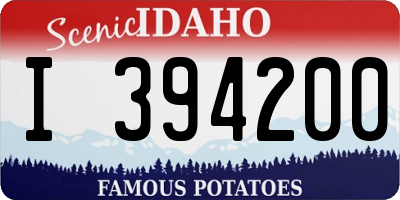 ID license plate I394200