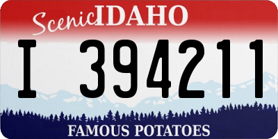 ID license plate I394211