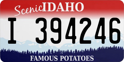 ID license plate I394246