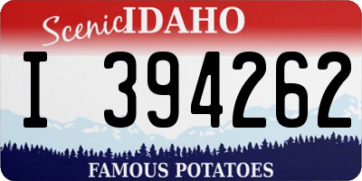 ID license plate I394262