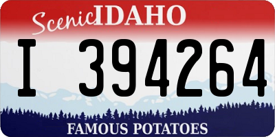 ID license plate I394264