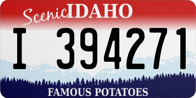 ID license plate I394271