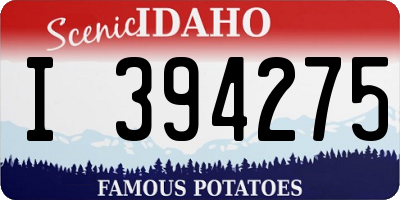 ID license plate I394275
