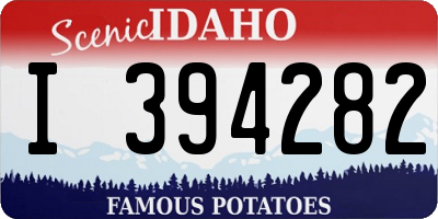 ID license plate I394282