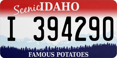 ID license plate I394290