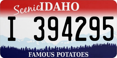 ID license plate I394295