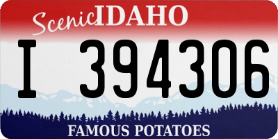 ID license plate I394306