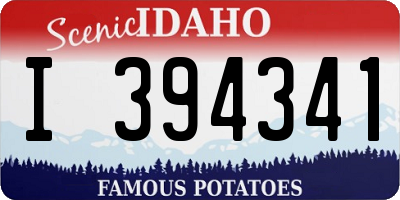 ID license plate I394341